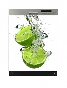 Naklejka na zmywarkę - Limonka w wodzie 6209