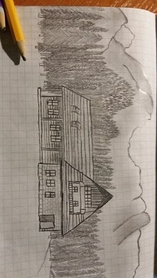 Klasyczny domek w górach