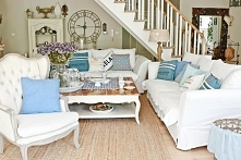 dekoracje  salonu w stylu Hampton - artykuły z  Bellemaison