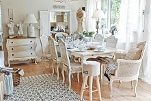 dekoracje  jadalni w stylu Hampton -  artykuły z  Bellemaison