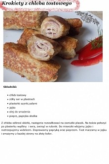 Krokiety z chleba tostowego