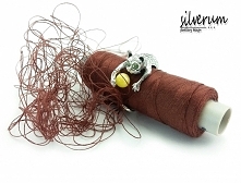 Kotek pierścionek srebrny,oryginalny design rozmiar regulowany.