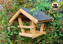 Drewniany karmnik dla ptaków od koszyki.net.pl