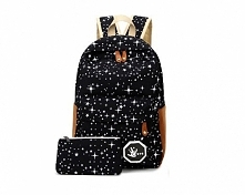 Plecak czarny tornister w gwiazdki. Kliknij w zdjęcie a przekieruje Cię do sklepu :)