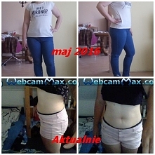 w marcu 2016 (na zdj pomylka ) ważyłam 100 kg aktualnie warzę 89/90 tak więc -10 kg jest to mój mały sukces czasem mam gorsze dni inie widzę różnicy nadal uważam że jestem gruba...