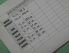 Wymiary maj-sierpien :) Jeszcze trochę pracy przede mną, ale dam radę :) Motywacja jest ❤