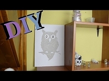 【DIY】 sowi obraz z gazety