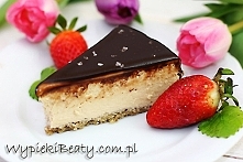 Sernik kajmakowy z solą - Wypieki Beaty