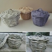 koszyki z papierowej wikliny