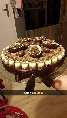 mmm moje dzieło tort chalwowo czekoladowy