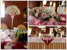 gipsówka wystrój sali