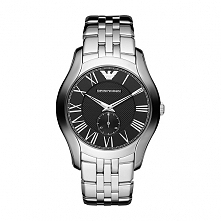 Męski zegarek na bransolecie z rzymskimi cyframi i czarną tarczą Emporio Armani AR1706 
Możliwość zakupu, link w komentarzu :)