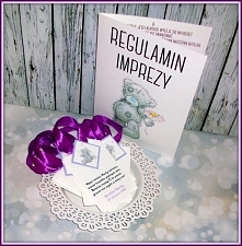 Zawieszki LILLY i regulamin SIMPLE na 18-stkę :)
biel i fiolety :)

Masz pytania? Pisz! :)
kraina_czarow@interia.pl