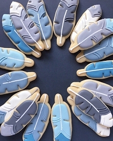 ciasteczka w kształcie piór