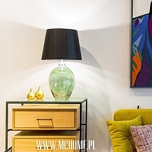 szklana lampa olive