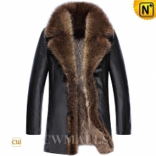 CWMALLS® Custom Mens Fur Lined Sheepskin Coat CW836059