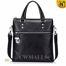 CWMALLS® Mens Black Leather...