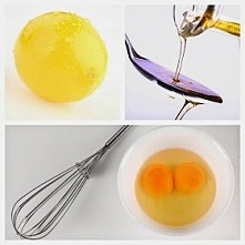 Maseczka na wypadające włosy: jajko + olejek rycynowy2 żółtka2 łyżki olejku rycynowego sok z 1/2 cytryny Żółtka oddzielamy od białek, mieszamy w miseczce z pozostałymi składnika...