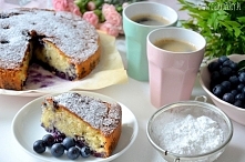 Proste ciasto z borówkami - przepis po kliknięciu na zdjęcie :)