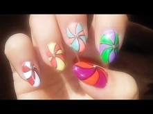 MANICURE HYBRYDOWY - kolorowe wiatraczki