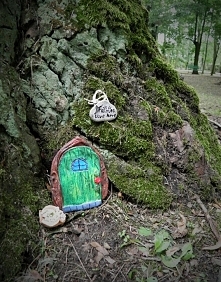 Elfie gliniane drzwi