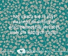 Kto uważa się za zbyt ważnego...