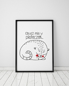 plakat. obudź mię w piąteczek (format A3)