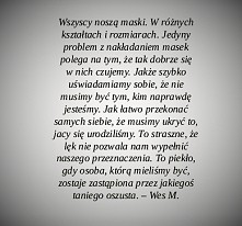 wszyscy noszą maski.