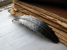 piórko - klamra do włosów