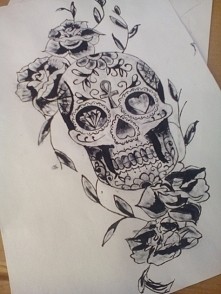 Kolejna próba malowania tuszem...