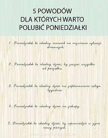 5 powodów, dla których warto polubić poniedziałki