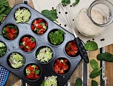 Muffiny jajeczne z warzywam...