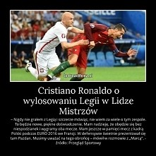 Cristiano Ronaldo mówi  Pazdanie i Legii Warszawa