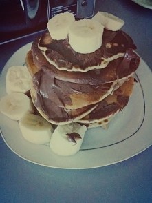Pancakes z nutellą i banane...