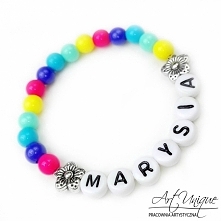 ♡ bransoletka z Twoim imieniem ♡
Cena tylko 12 zł!
Różne kolory do wyboru!
Zapraszamy do naszego sklepu :D
ARTUNIQUE.PL
