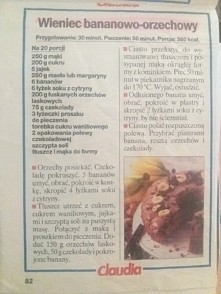 wieniec bananowo-orzechowy