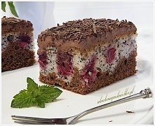 Ciasto kakaowo-makowe z kremem i owocami (przepis klik w zdjęcie)