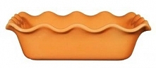 Forma ceramiczna kwadratowa z rantem (pojemność 1,7 litra), pomarańczowa – Emile Henry