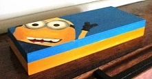 Ręcznie malowany piórnik z Minionkiem. :)