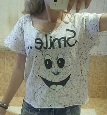 kolejne diy =D 
koszulka SMILE =D