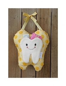 Poduszki dla wróżki - Żólta grochy