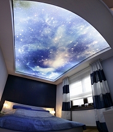 Sufit napinany DPS w sypial...