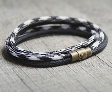 męska bransoletka :: hello sailor :: BLACK&white