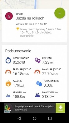 Wtorek: Rolki 25min, Xhit: 9-ex for a flat stomach, Xhit thigh ex for losing, Xhit Victoria Sicret Cardio, 500 Stepper, Rozciąganie :)