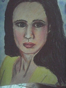 portret pastelami olejnymi