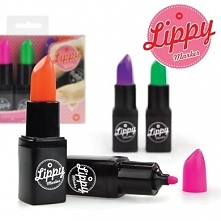 Markery w kształcie szminki Lippy Markers