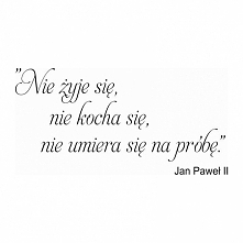 Nie żyje sie...