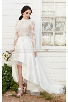 Martina Liana Illusion Lace High-Low Skirt Wedding Separates Style Jude + Sia