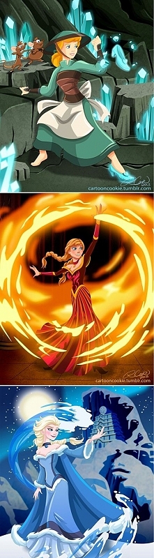 Księżniczki Disney'a w uniwersum "Avatar legenda Aanga"