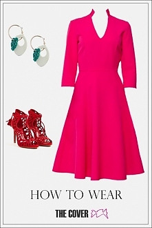 Sukienka wykonana z nowoczesnej tkaniny kostiumowej,114 zł